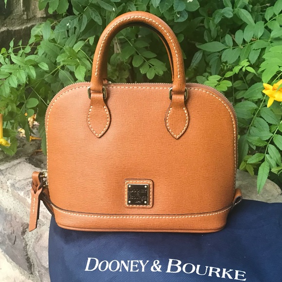 Dooney & Bourke Camel Leather Mini crossbody Bag - Picture 9 of 13